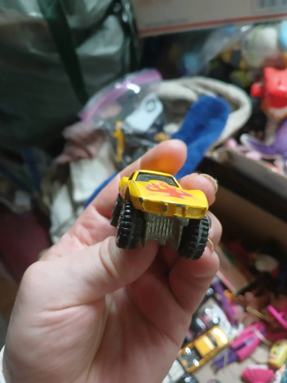 Hot Wheels 4x4 Monster Vette Chevy Corvette Stingray Yellow Flames 1975 Vintage